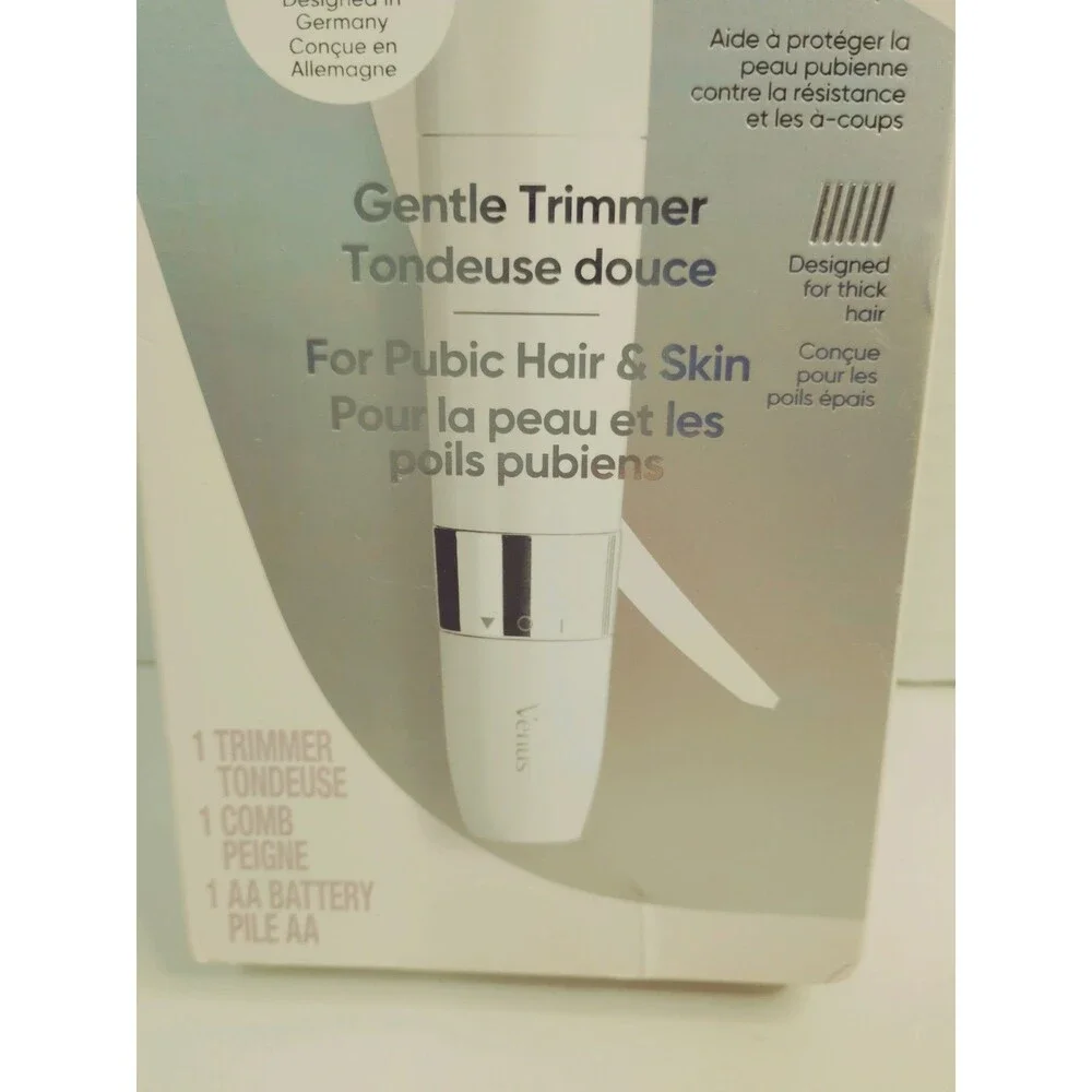 Gillette Venus Women’s Pubic Trimmer Cordless Washable White Precision Head
